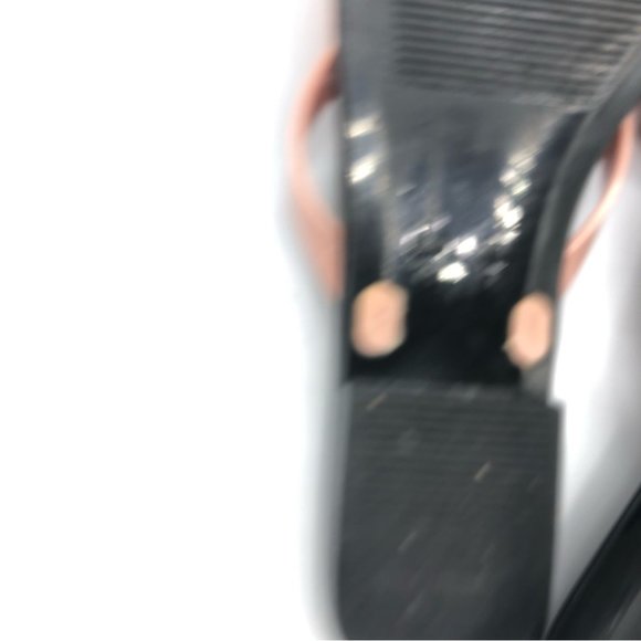 Jeffrey Campbell Size 7 Sugary Bow Slip Flop Sandals in BLush Black - Picture 4 of 5